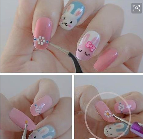 萌萌,站起来?萌萌只属于兔兔美甲的,有证据呢