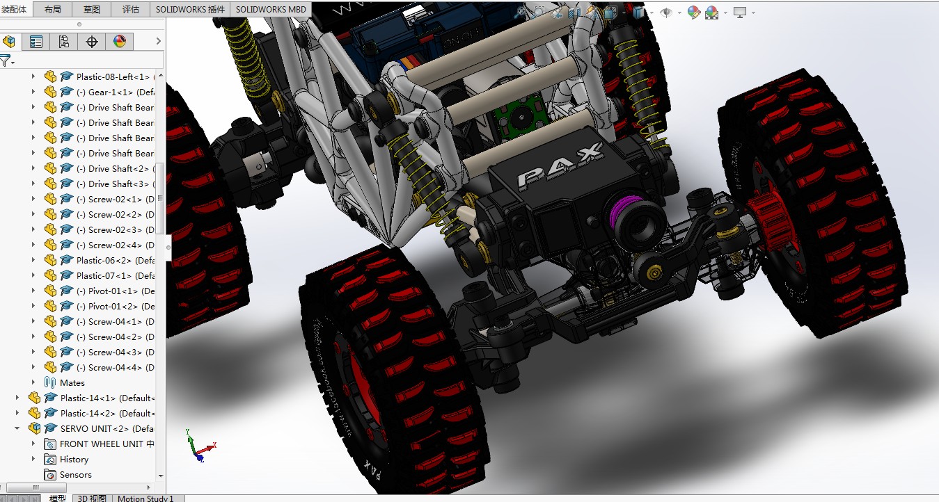 rc遥控车设计图纸模型,rc模型特技大脚车