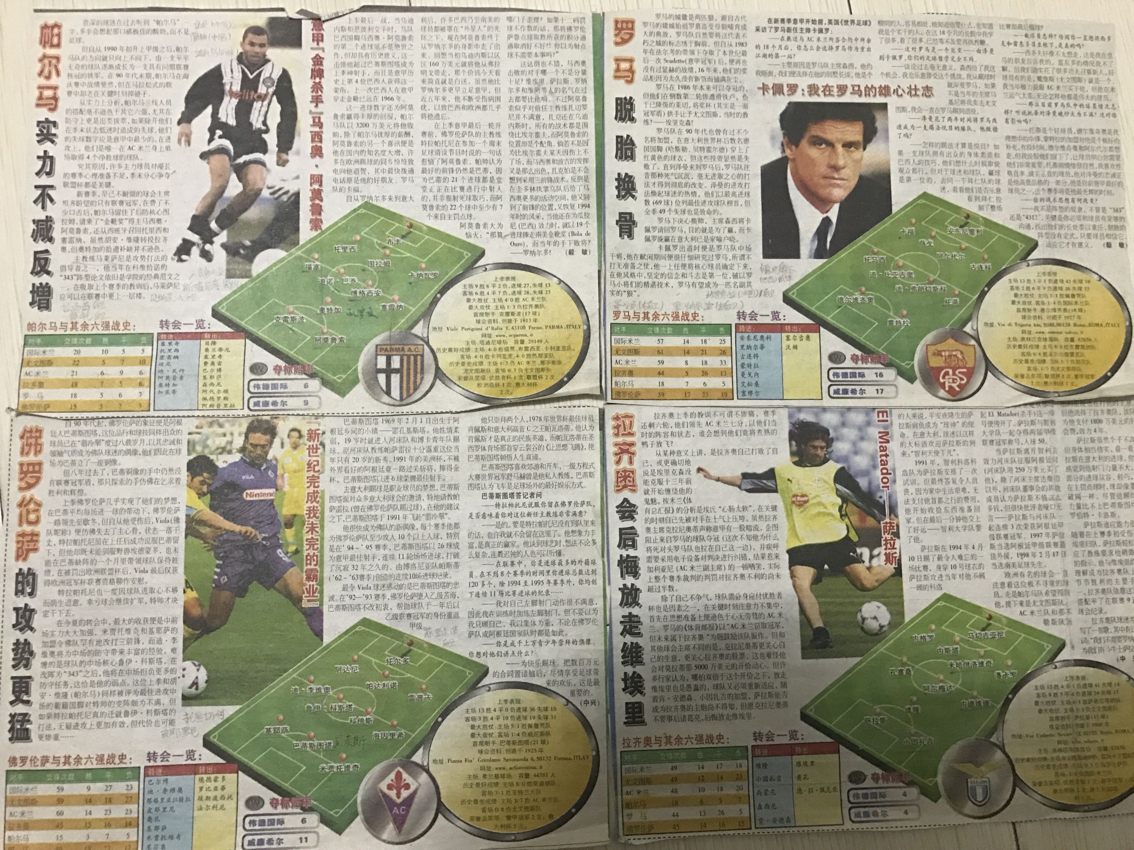 翻出以前的书籍满满都是回忆,那些年看过的足球报