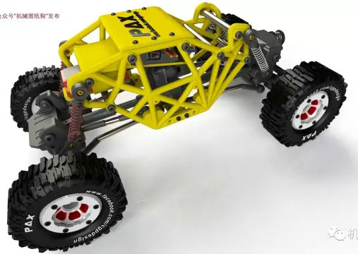 rc遥控车设计图纸模型,rc模型特技大脚车