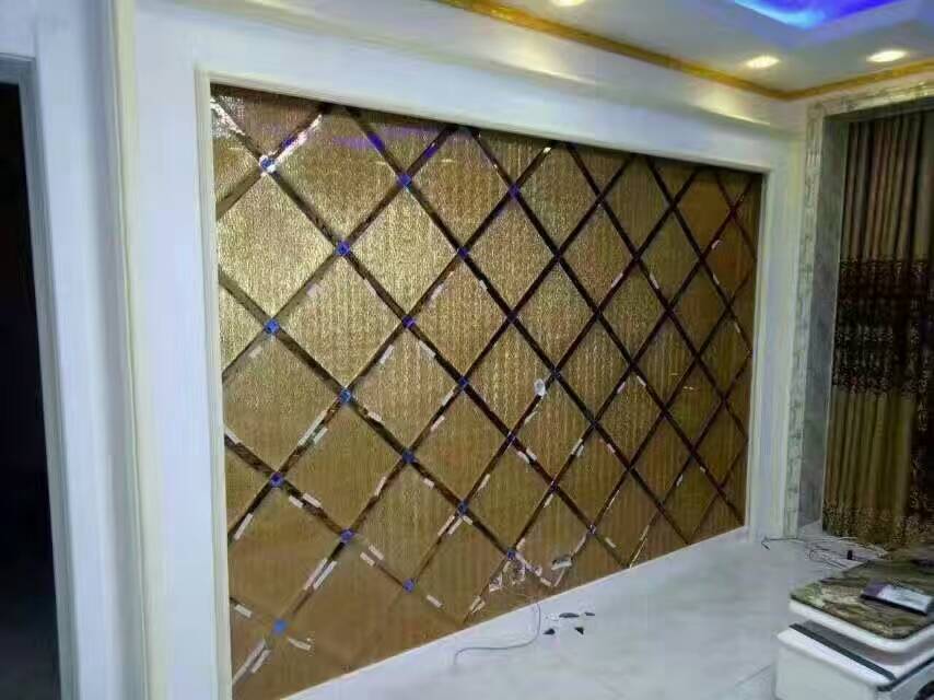 高端背景墙玻璃设计定制,玻璃背景墙轻奢