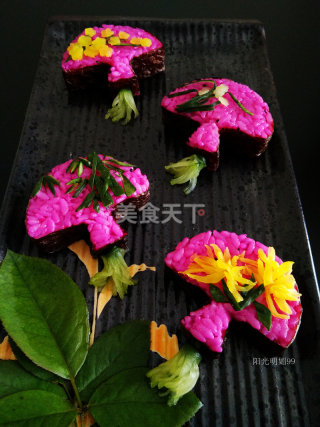 梅兰竹菊花式菜,梅兰菊竹拼盘