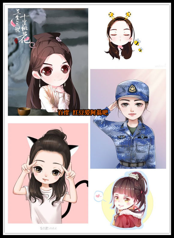 明星Q版形象,真人卡通哪个更萌?