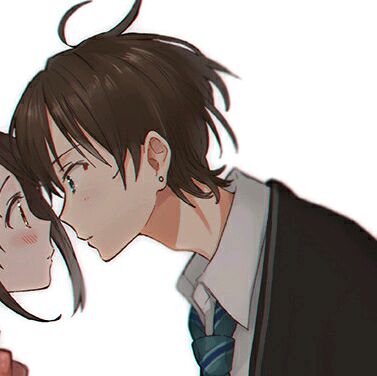 不明显的情侣头像动漫图自取,无水印情侣头像甜蜜双人图文