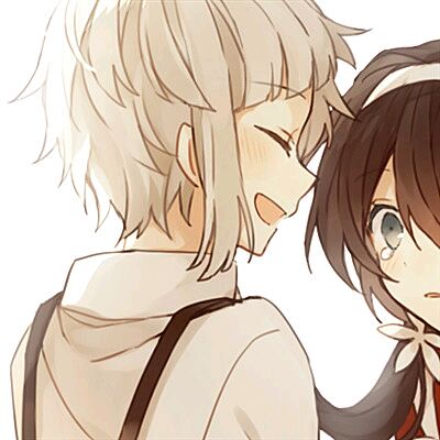 不明显的情侣头像动漫图自取,无水印情侣头像甜蜜双人图文