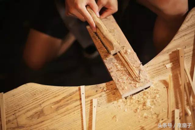 手工扇加工,古扇制作折扇