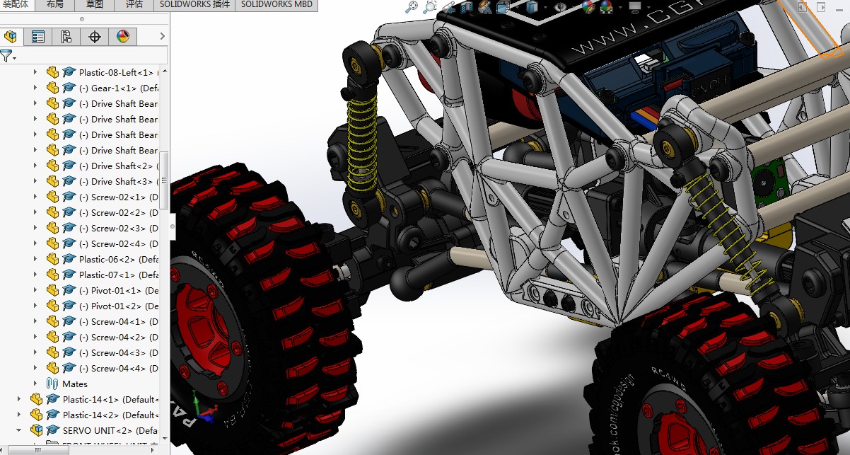 rc遥控车设计图纸模型,rc模型特技大脚车