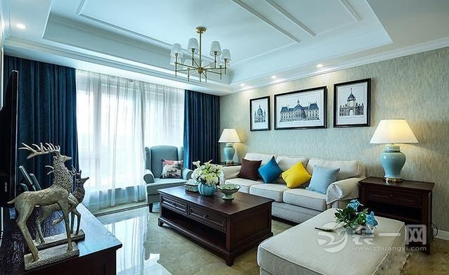 整个空间透露着一股古朴味苏州绿地太湖城小区124平三室