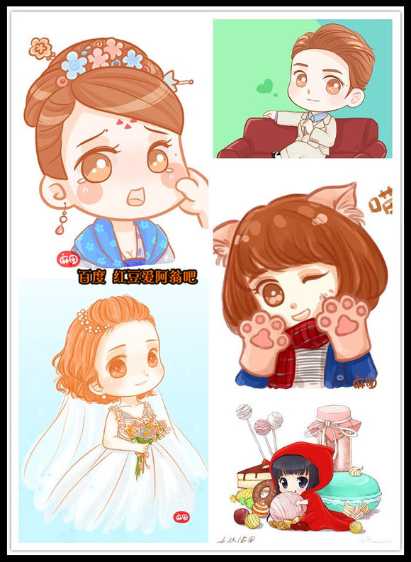 明星Q版形象,真人卡通哪个更萌?