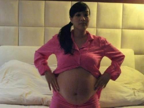 女星孕照差距大,女星的孕照