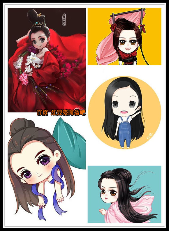 明星Q版形象,真人卡通哪个更萌?