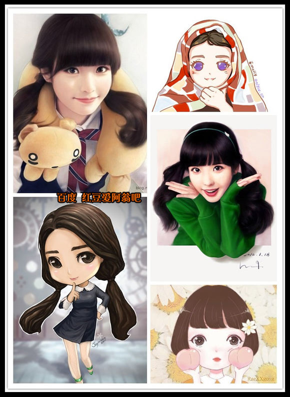 明星Q版形象,真人卡通哪个更萌?