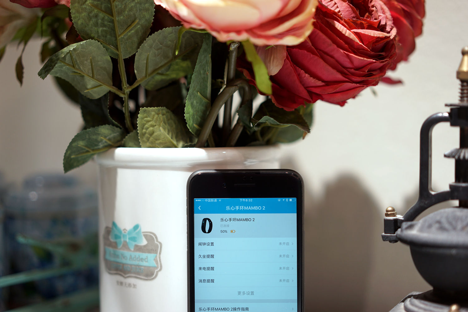 乐心手环mambo2代怎么连接微信,小米手环买到使用过的了