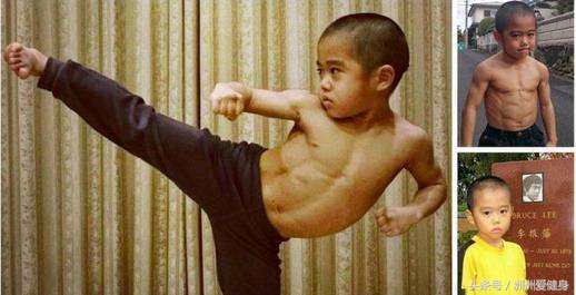 普通小孩的肌肉和肌肉男小孩对比,同样身高的肌肉男和普通人对比