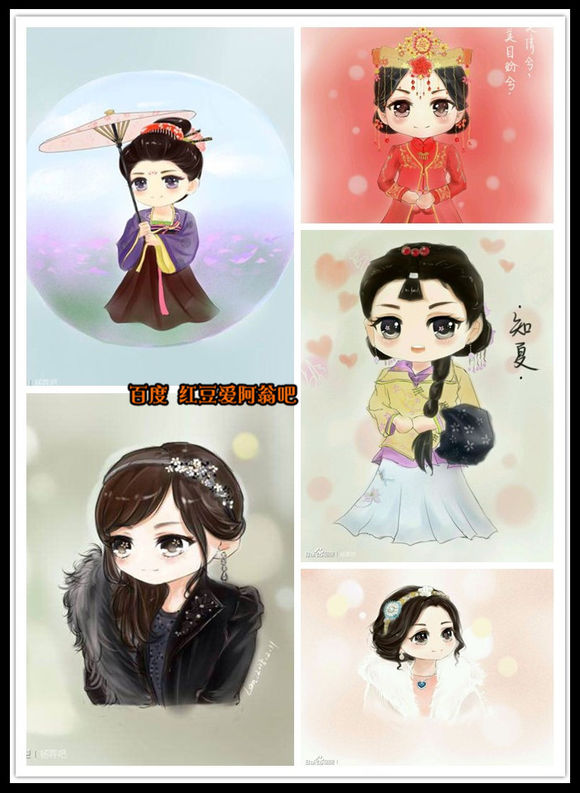 明星Q版形象,真人卡通哪个更萌?