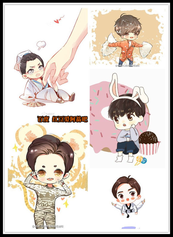 明星Q版形象,真人卡通哪个更萌?