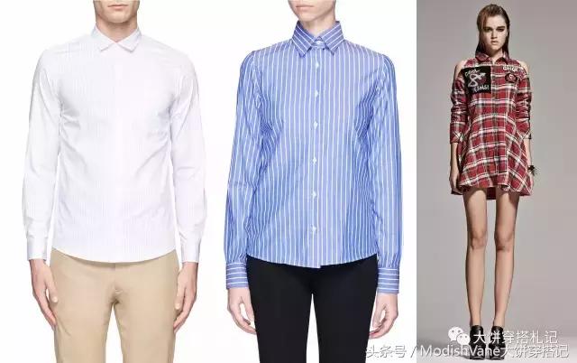 不同做工的衬衫,不同衬衫