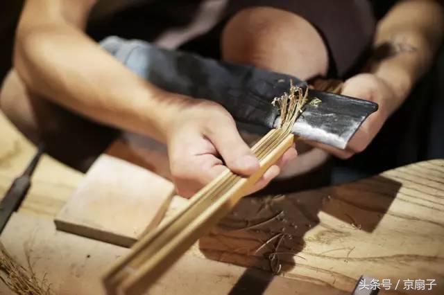 手工扇加工,古扇制作折扇