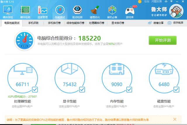 跑分18w的笔记本怎么样,跑分18w能玩吃鸡吗