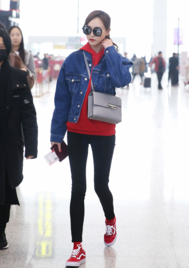 女星机场私服夏季,女星机场私服