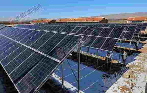 河南光伏小镇,双庙村航拍