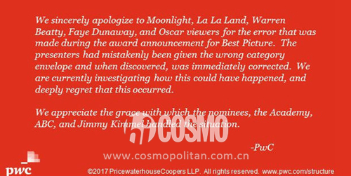 奥斯卡乌龙颁奖典礼,奥斯卡乌龙事件颁奖典礼