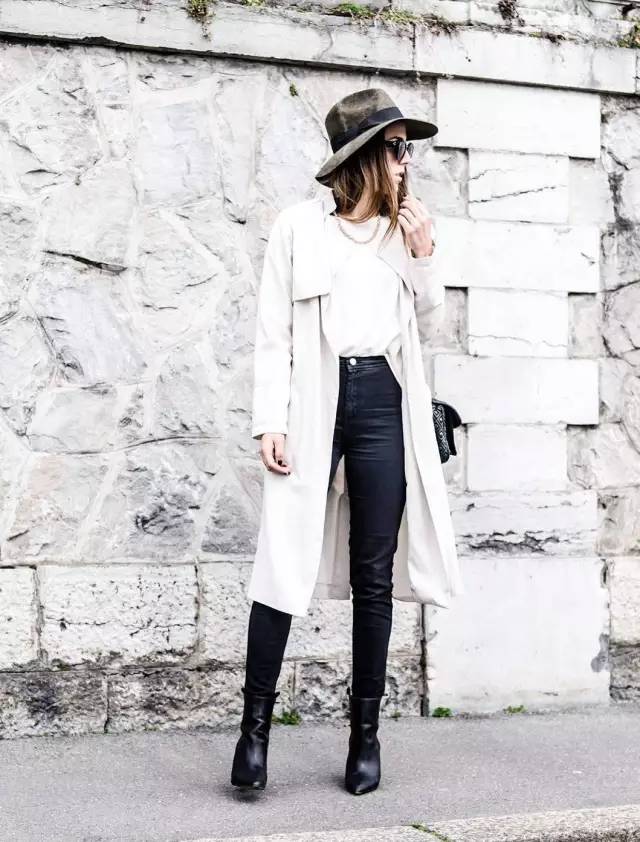 长风衣和短风衣穿搭对比,长风衣外套搭配