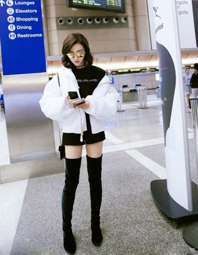 女星机场私服夏季,女星机场私服