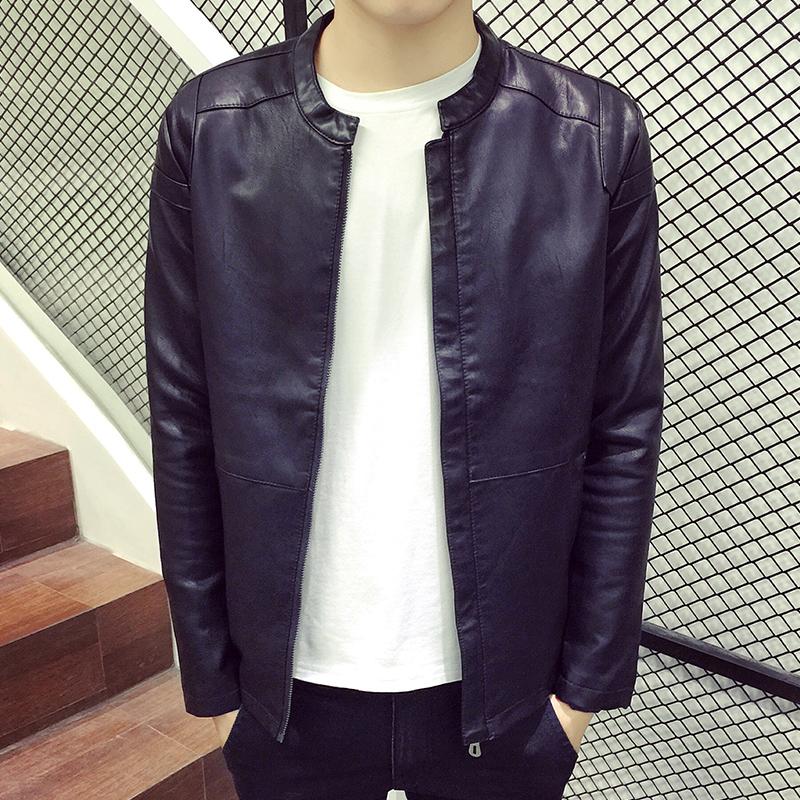 小版型男式加绒皮衣,型男时髦皮衣成熟帅气提升魅力