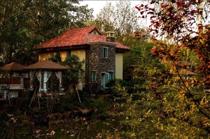 郑州思念果岭的微缩景观,郑州思念果岭山水