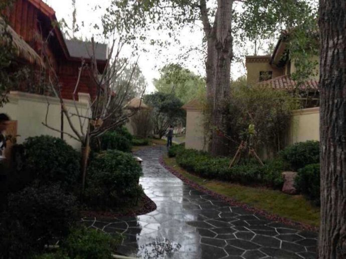 郑州思念果岭的微缩景观,郑州思念果岭山水