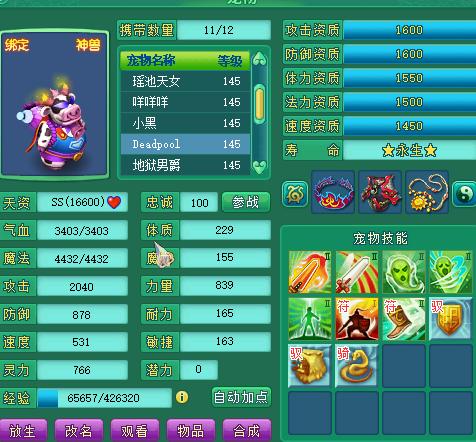 神武2手游服战,神武2手游100级装备一览表