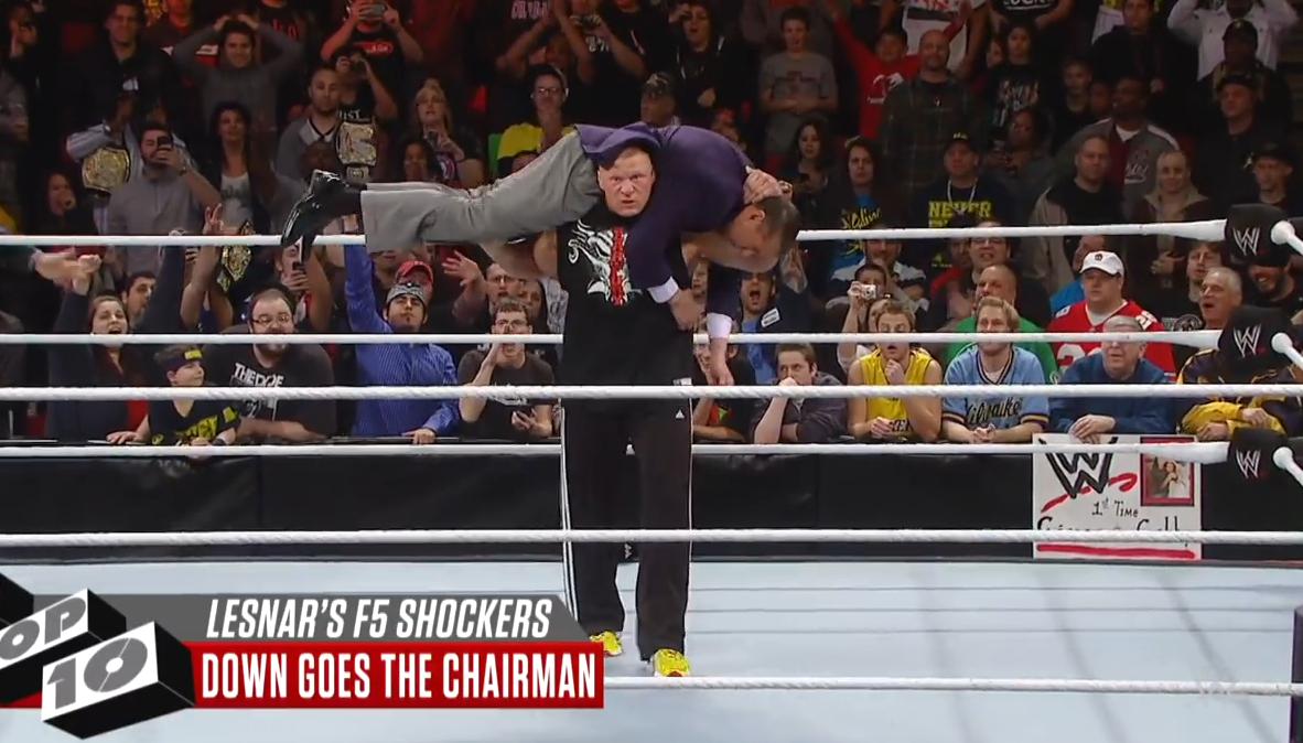 布洛克莱斯纳2002年到2022年f5,wwe布洛克莱斯纳f5集锦