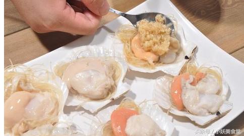 蒜蓉粉丝蒸扇贝做法步骤,成品蒜蓉粉丝蒸扇贝的做法