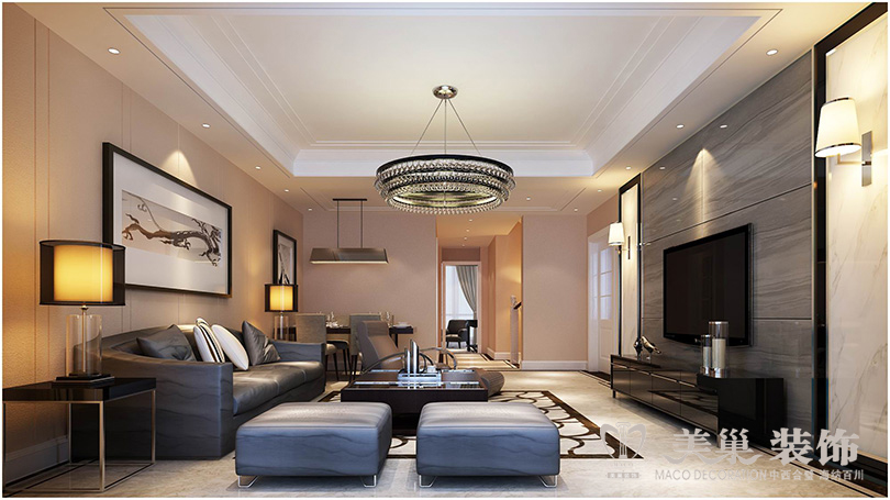 郑州民安北郡顶层复式,民安北郡三室两厅装修