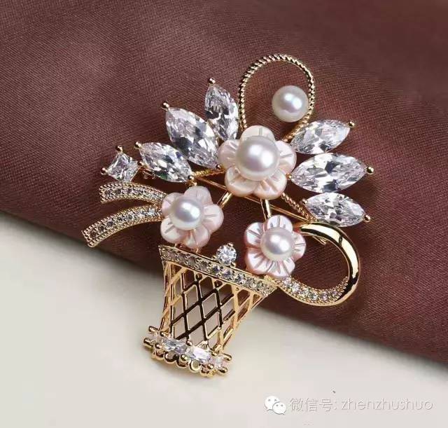 珍珠胸针的新款,胸针推荐珍珠胸针