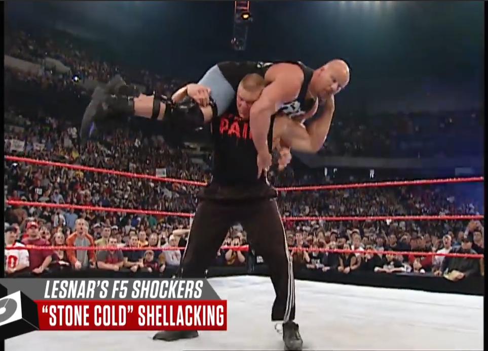 布洛克莱斯纳2002年到2022年f5,wwe布洛克莱斯纳f5集锦