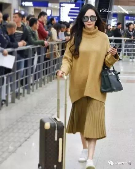 唐嫣米兰时装周优雅时髦,唐嫣真是明星中的时髦精