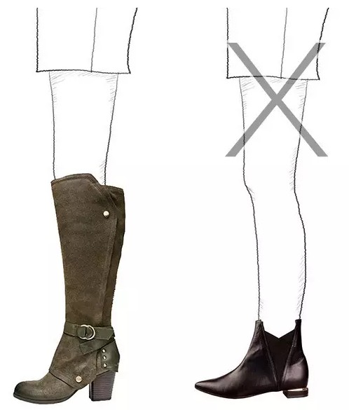 中膝靴怎么选,腿型靴子如何选择
