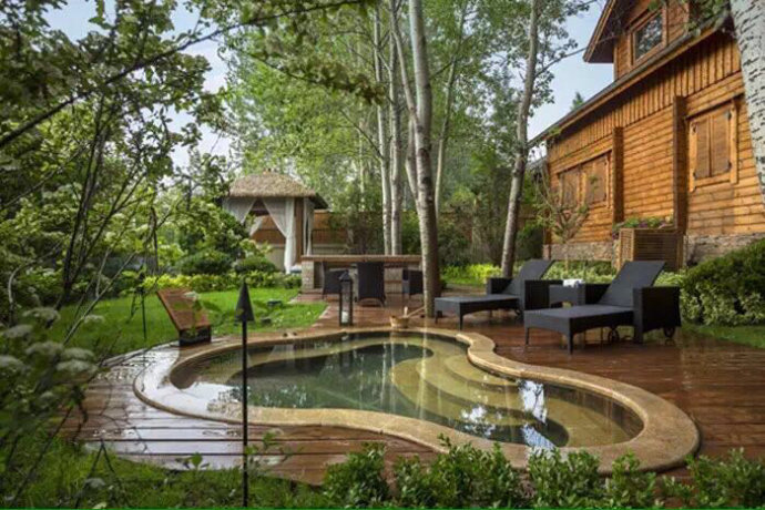 郑州思念果岭的微缩景观,郑州思念果岭山水