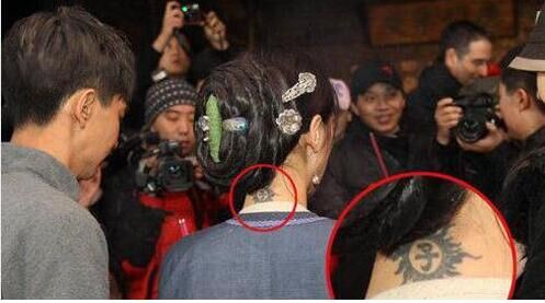 张柏芝、Angelababy这些女星都因爱情纹身刺字