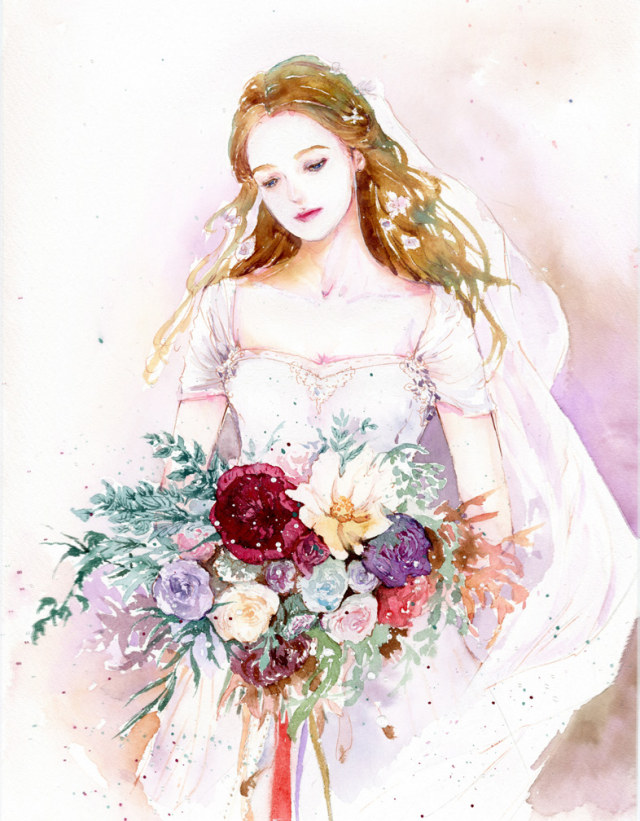 水彩画爱情教程,水彩绘画教程画玫瑰花图片