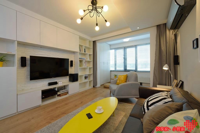 装修风格地中海风格70平米,星河湾意式极简风格装修