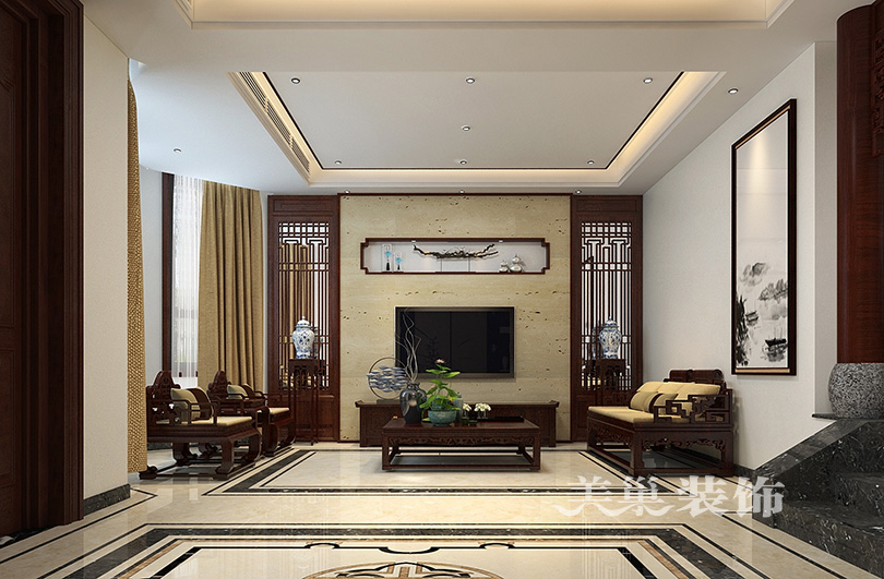 别墅背景墙手绘图,别墅手绘背景墙