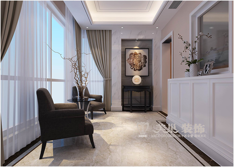 郑州民安北郡顶层复式,民安北郡三室两厅装修