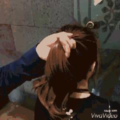 简单又好看的发型用四个皮筋扎,一款简单好看的马尾发型