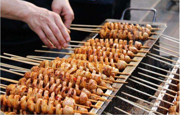 老两口烤面筋,郑州老两口烤面筋