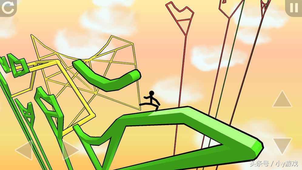 在墙上左右跳跃的跑酷游戏,跑酷游戏从高处跳下来