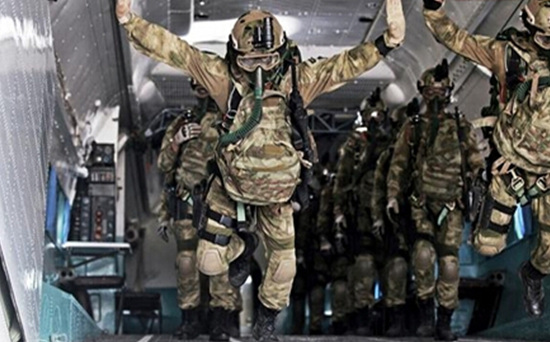 空降兵大型伞降,空降兵伞降和机降