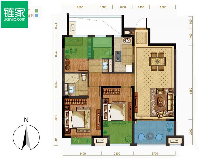 户型鉴赏：北辰奥园89平米小户型，能讲究，不将就